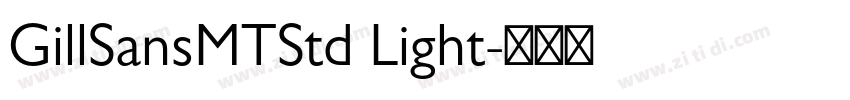 GillSansMTStd Light字体转换
